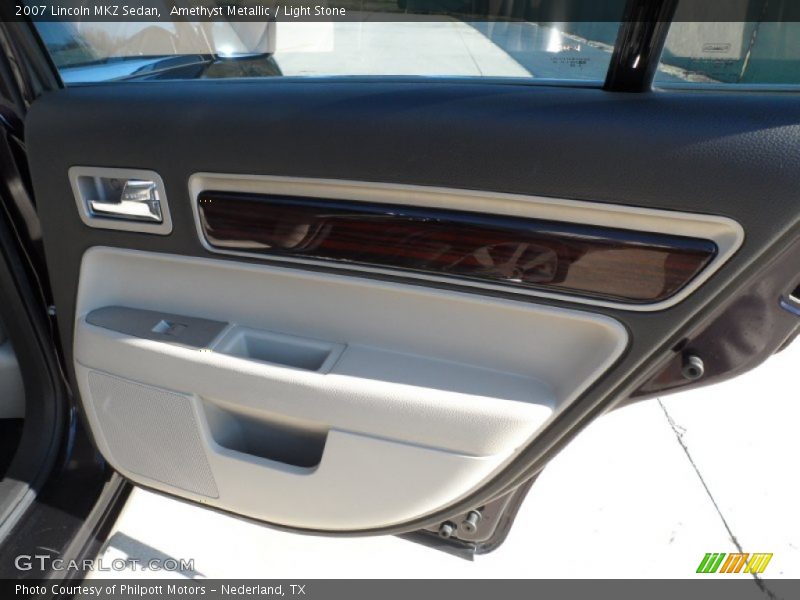 Amethyst Metallic / Light Stone 2007 Lincoln MKZ Sedan