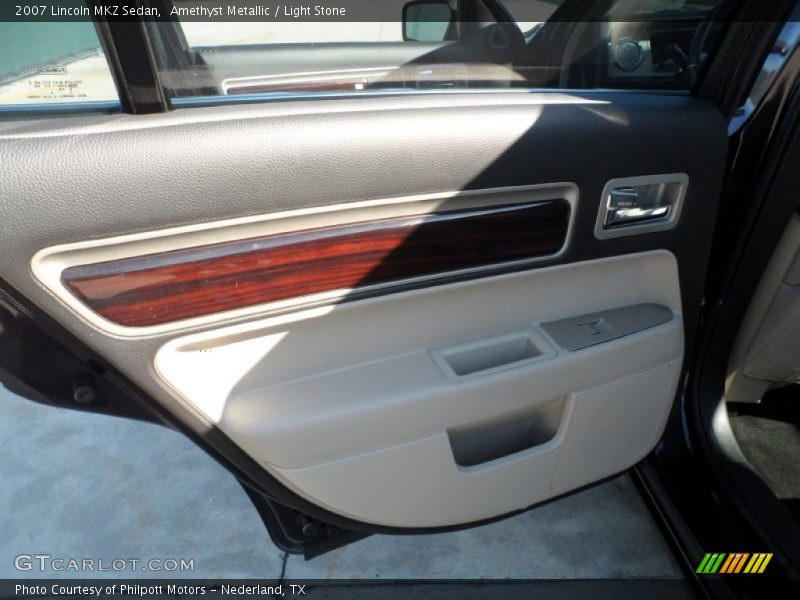 Amethyst Metallic / Light Stone 2007 Lincoln MKZ Sedan