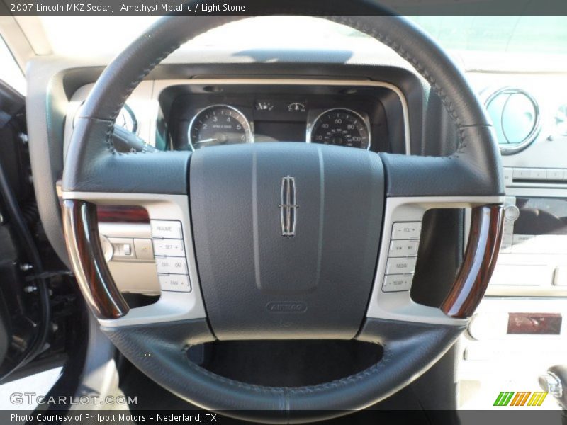 Amethyst Metallic / Light Stone 2007 Lincoln MKZ Sedan