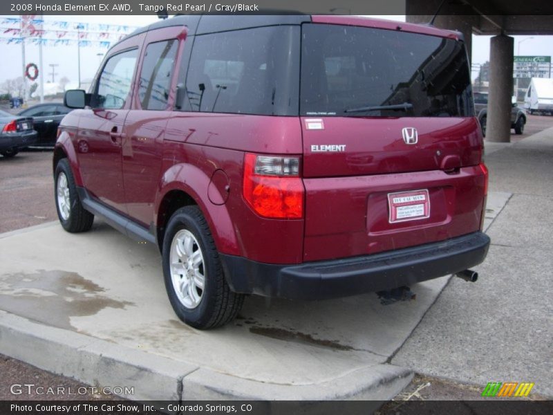 Tango Red Pearl / Gray/Black 2008 Honda Element EX AWD