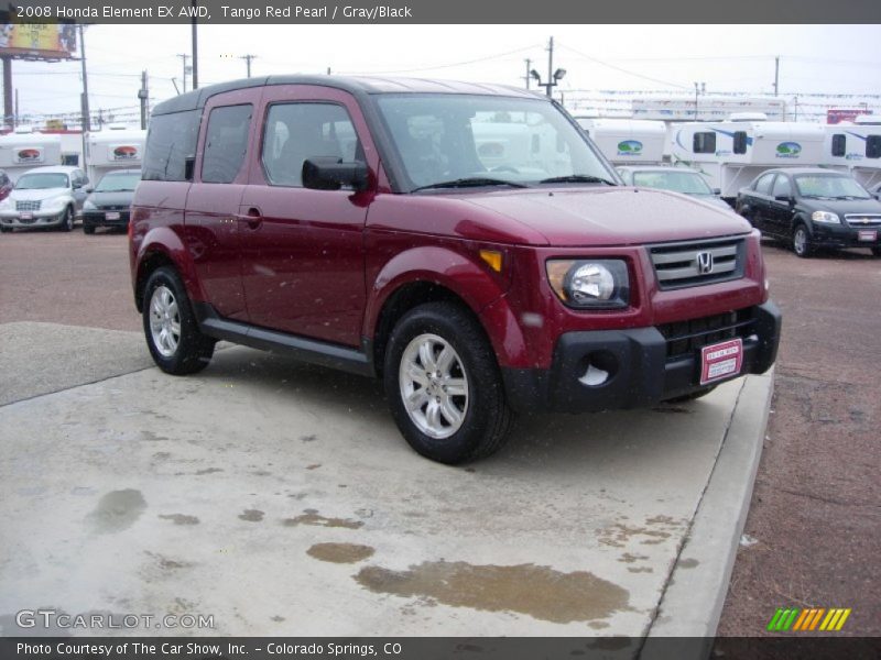 Tango Red Pearl / Gray/Black 2008 Honda Element EX AWD
