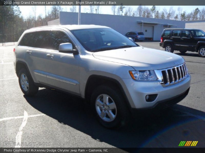 Bright Silver Metallic / Black 2012 Jeep Grand Cherokee Laredo X Package