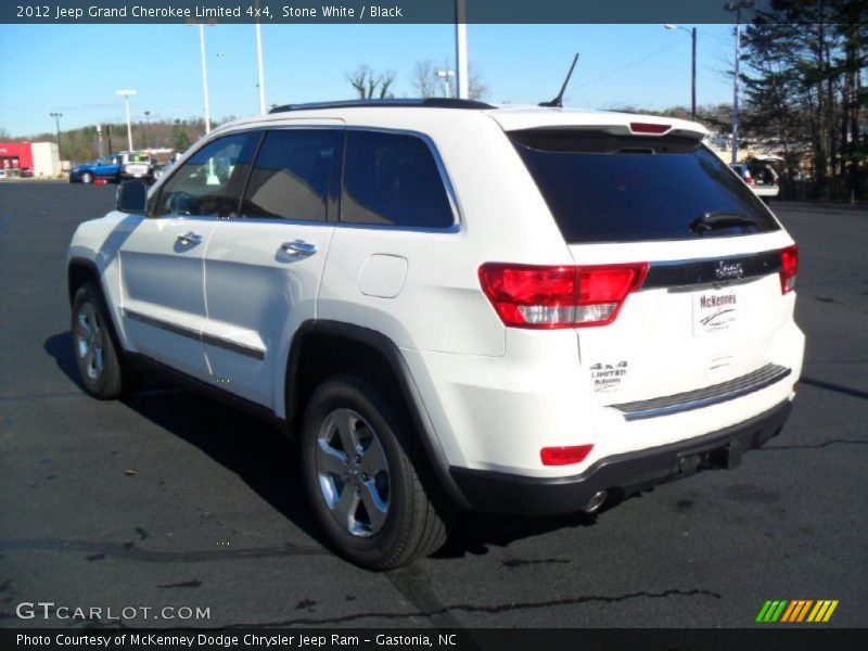 Stone White / Black 2012 Jeep Grand Cherokee Limited 4x4