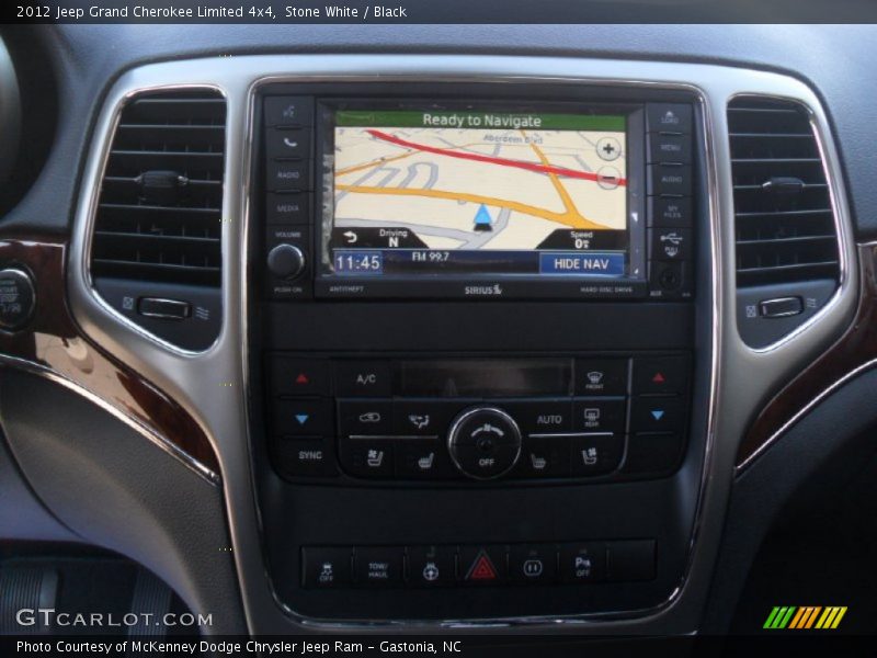 Stone White / Black 2012 Jeep Grand Cherokee Limited 4x4