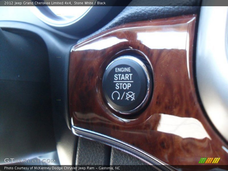 Stone White / Black 2012 Jeep Grand Cherokee Limited 4x4