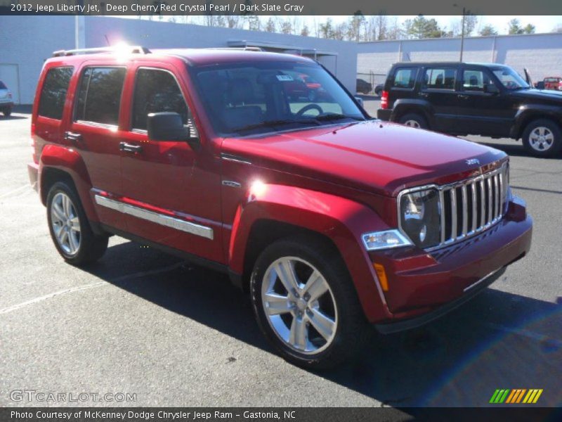 Deep Cherry Red Crystal Pearl / Dark Slate Gray 2012 Jeep Liberty Jet
