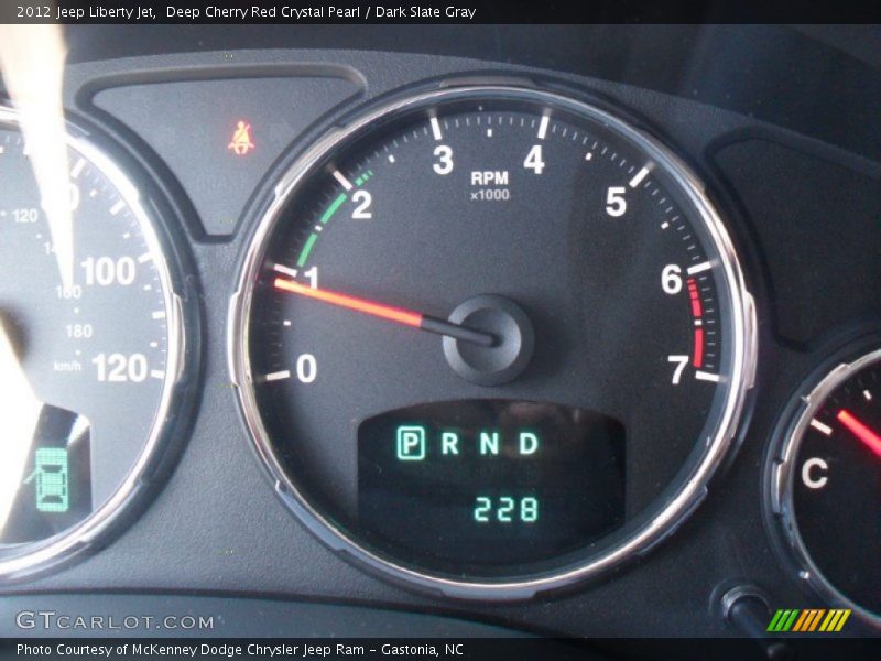 Deep Cherry Red Crystal Pearl / Dark Slate Gray 2012 Jeep Liberty Jet