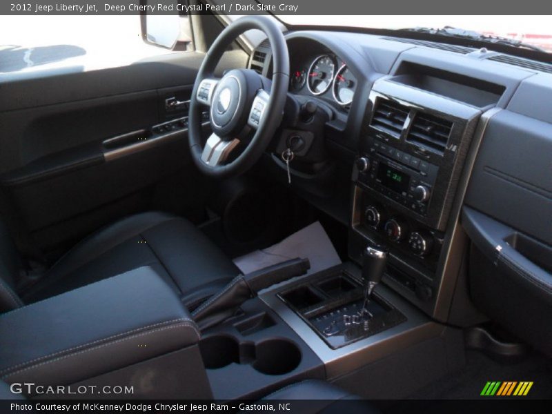 Deep Cherry Red Crystal Pearl / Dark Slate Gray 2012 Jeep Liberty Jet