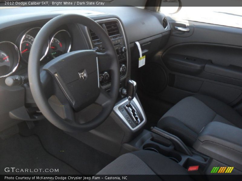 Bright White / Dark Slate Gray 2012 Dodge Caliber SXT