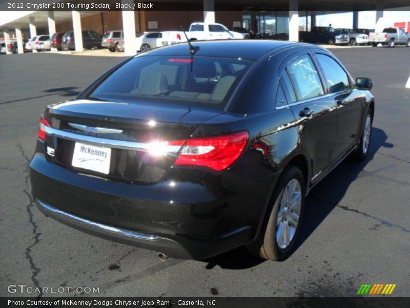 Black / Black 2012 Chrysler 200 Touring Sedan