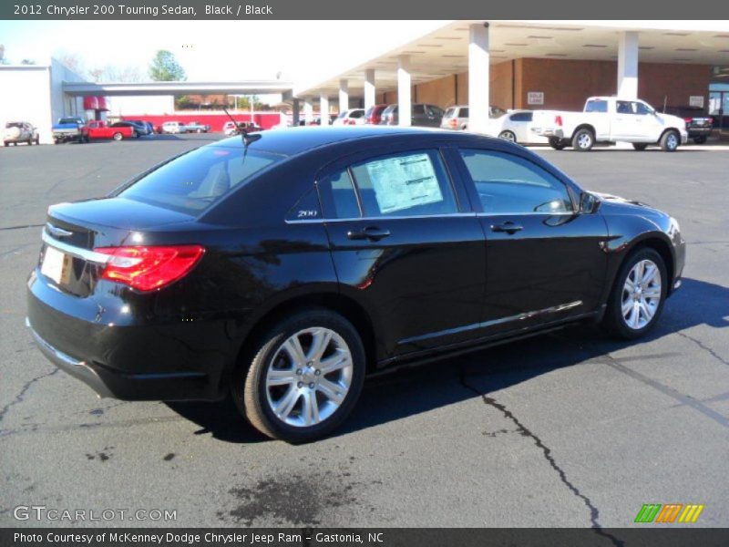 Black / Black 2012 Chrysler 200 Touring Sedan