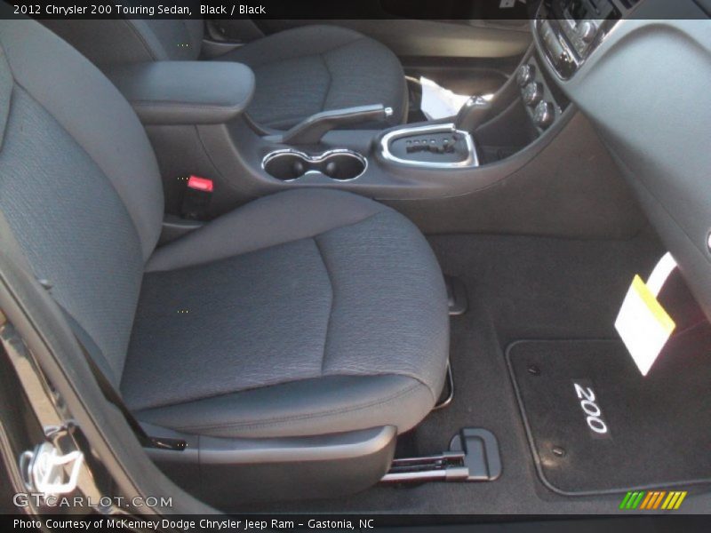 Black / Black 2012 Chrysler 200 Touring Sedan