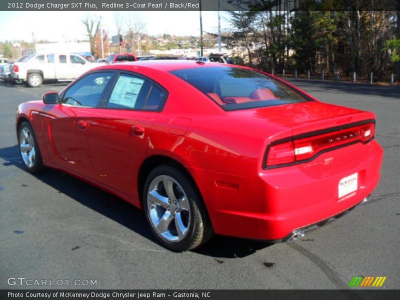 Redline 3-Coat Pearl / Black/Red 2012 Dodge Charger SXT Plus