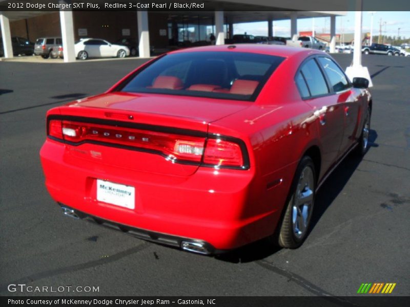 Redline 3-Coat Pearl / Black/Red 2012 Dodge Charger SXT Plus