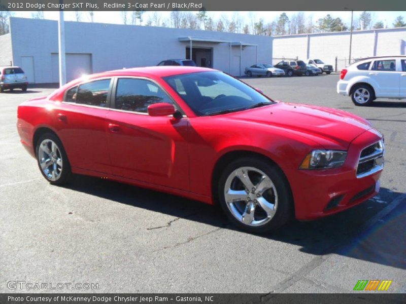 Redline 3-Coat Pearl / Black/Red 2012 Dodge Charger SXT Plus