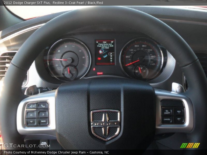Redline 3-Coat Pearl / Black/Red 2012 Dodge Charger SXT Plus