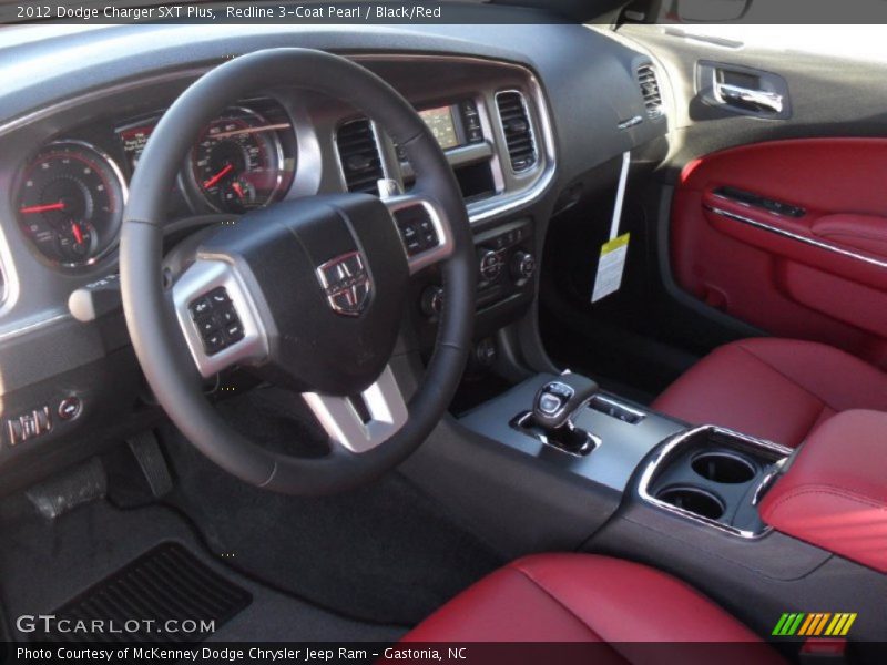  2012 Charger SXT Plus Black/Red Interior