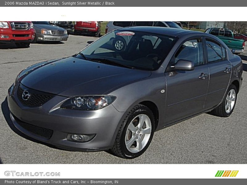 Sunlight Silver Metallic / Black 2006 Mazda MAZDA3 i Sedan