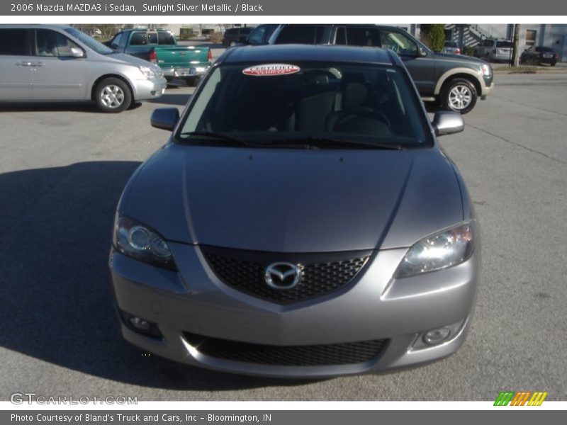 Sunlight Silver Metallic / Black 2006 Mazda MAZDA3 i Sedan