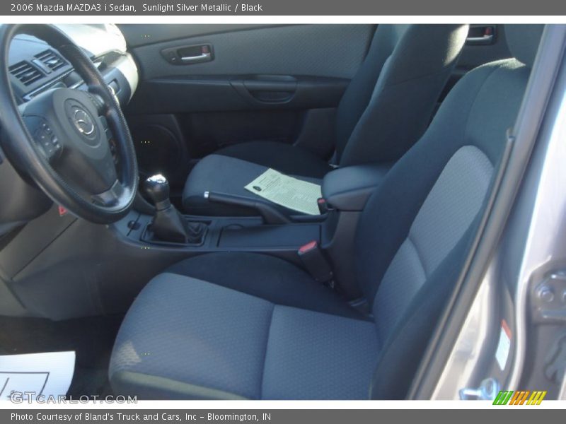 Sunlight Silver Metallic / Black 2006 Mazda MAZDA3 i Sedan