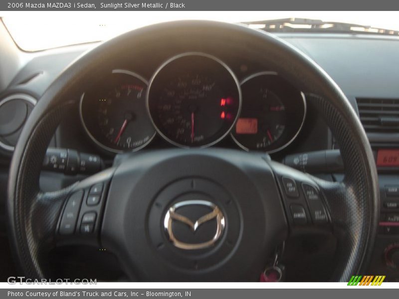 Sunlight Silver Metallic / Black 2006 Mazda MAZDA3 i Sedan
