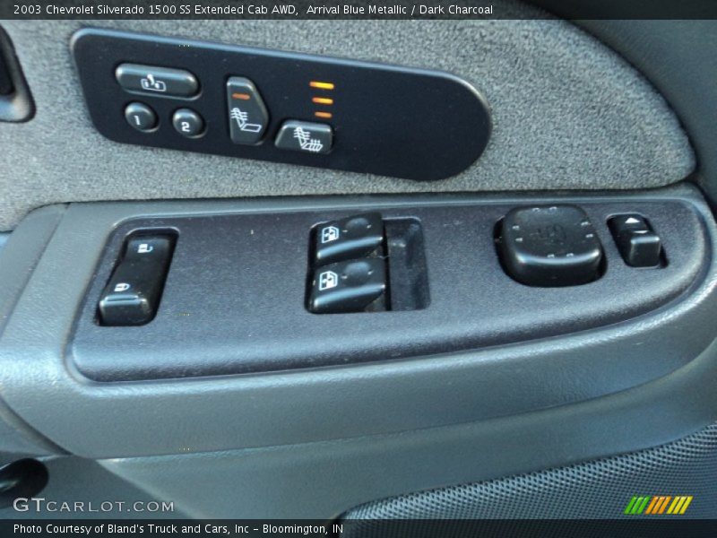 Arrival Blue Metallic / Dark Charcoal 2003 Chevrolet Silverado 1500 SS Extended Cab AWD