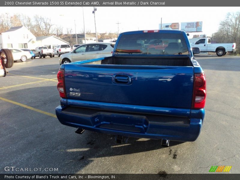 Arrival Blue Metallic / Dark Charcoal 2003 Chevrolet Silverado 1500 SS Extended Cab AWD