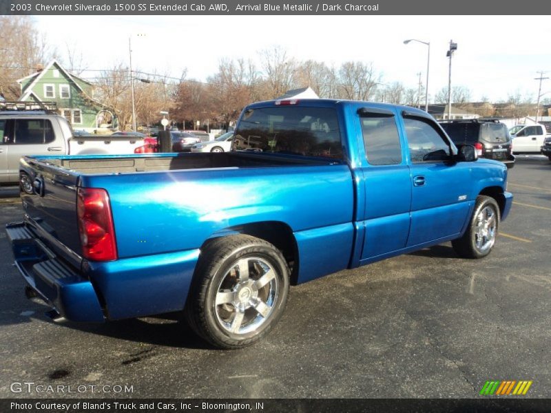 Arrival Blue Metallic / Dark Charcoal 2003 Chevrolet Silverado 1500 SS Extended Cab AWD