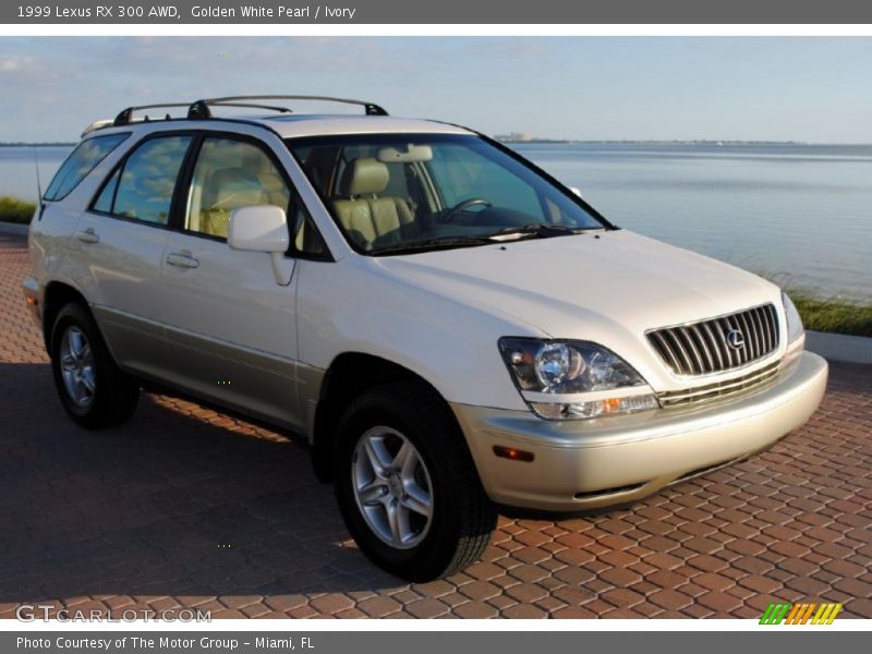 Golden White Pearl / Ivory 1999 Lexus RX 300 AWD