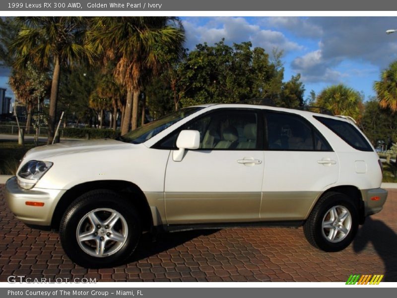 Golden White Pearl / Ivory 1999 Lexus RX 300 AWD
