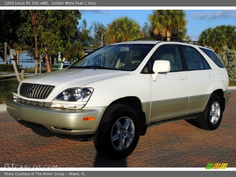 Golden White Pearl / Ivory 1999 Lexus RX 300 AWD