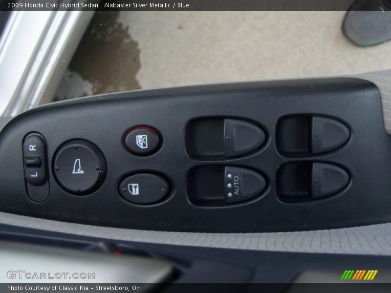 Alabaster Silver Metallic / Blue 2009 Honda Civic Hybrid Sedan