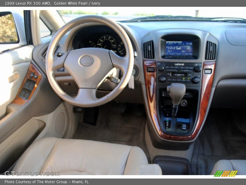 Golden White Pearl / Ivory 1999 Lexus RX 300 AWD