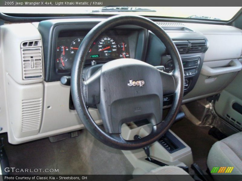 Light Khaki Metallic / Khaki 2005 Jeep Wrangler X 4x4