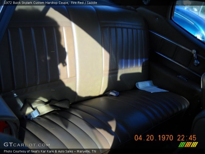 Fire Red / Saddle 1972 Buick Skylark Custom Hardtop Coupe