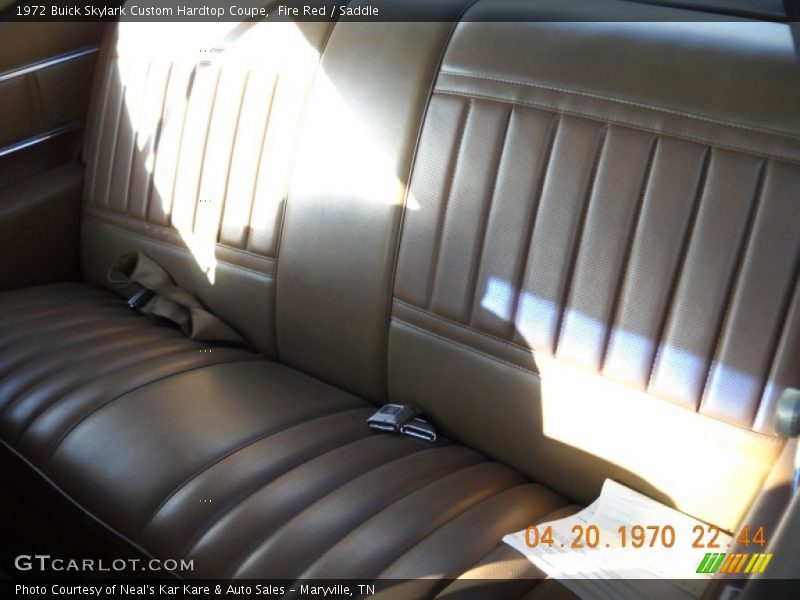 Rear seats - 1972 Buick Skylark Custom Hardtop Coupe