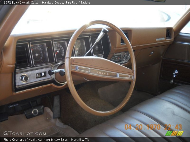 Saddle Interior - 1972 Skylark Custom Hardtop Coupe 