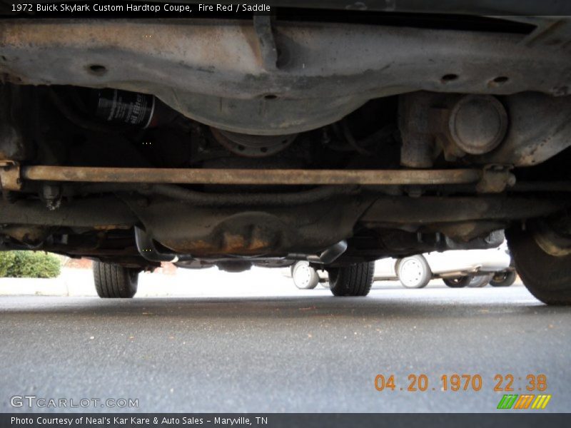 Undercarriage of 1972 Skylark Custom Hardtop Coupe