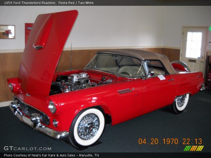 Front 3/4 View of 1956 Thunderbird Roadster