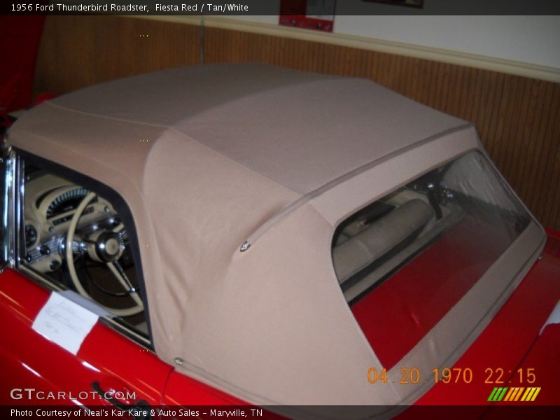 Fiesta Red / Tan/White 1956 Ford Thunderbird Roadster