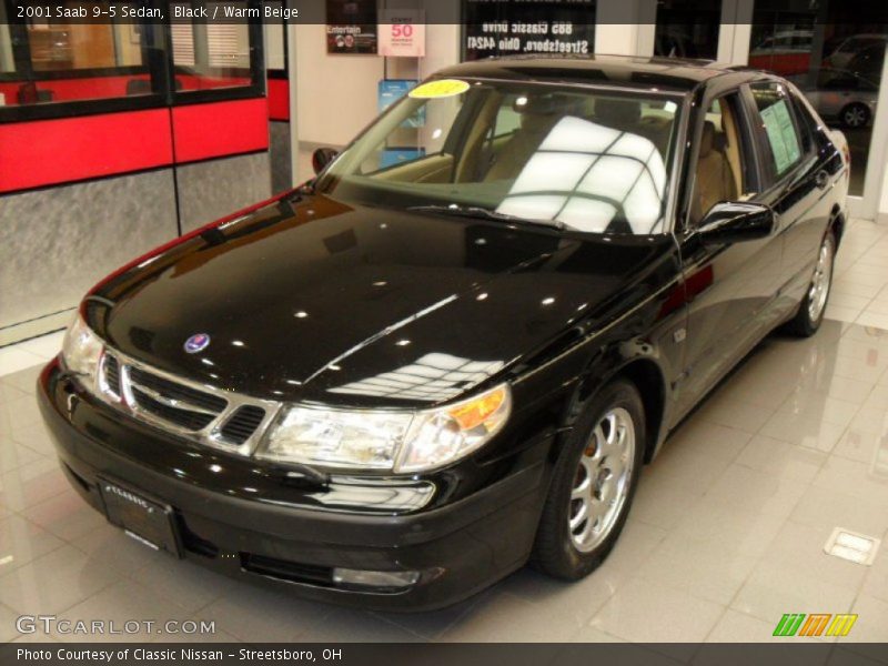 Black / Warm Beige 2001 Saab 9-5 Sedan