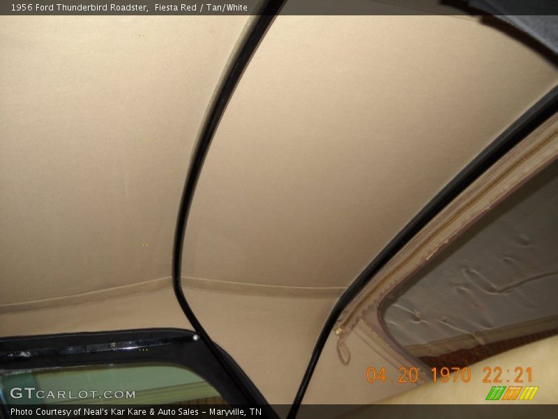  1956 Thunderbird Roadster Tan/White Interior