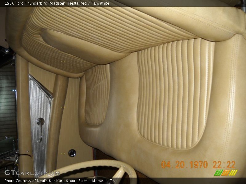  1956 Thunderbird Roadster Tan/White Interior