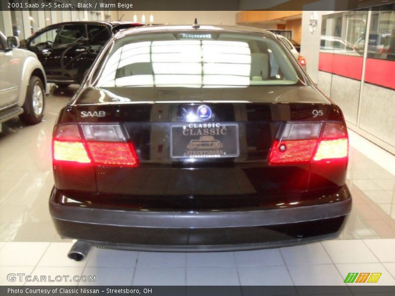 Black / Warm Beige 2001 Saab 9-5 Sedan
