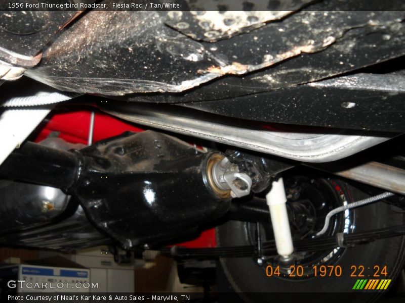 Undercarriage of 1956 Thunderbird Roadster