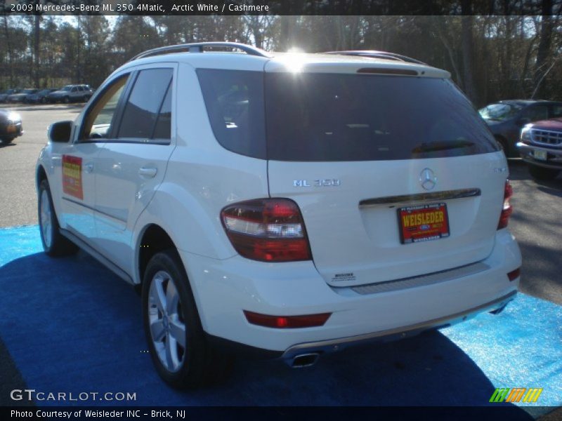 Arctic White / Cashmere 2009 Mercedes-Benz ML 350 4Matic