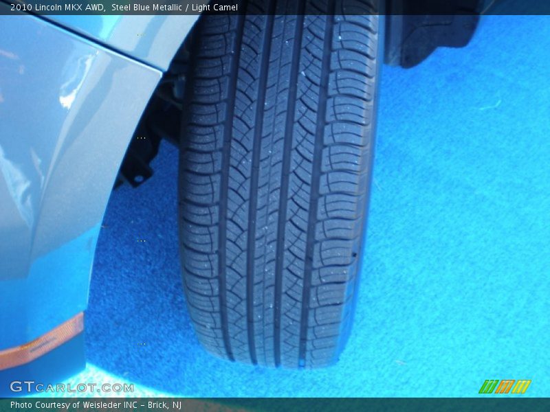 Steel Blue Metallic / Light Camel 2010 Lincoln MKX AWD
