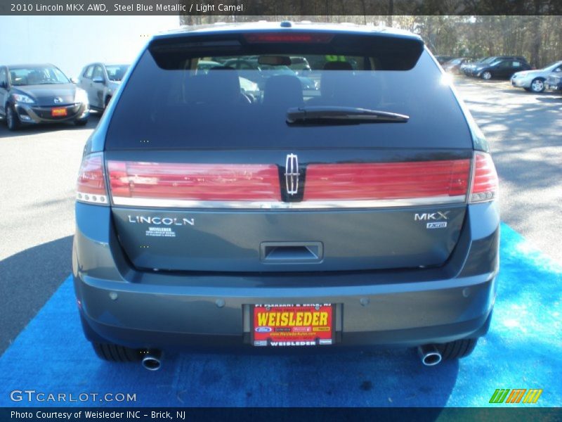 Steel Blue Metallic / Light Camel 2010 Lincoln MKX AWD