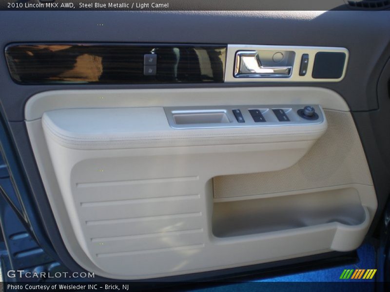 Steel Blue Metallic / Light Camel 2010 Lincoln MKX AWD