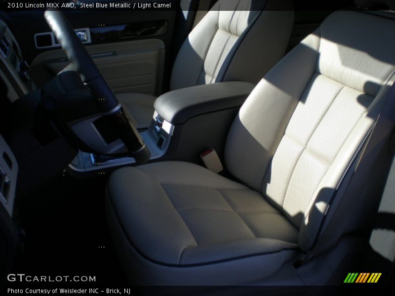 Steel Blue Metallic / Light Camel 2010 Lincoln MKX AWD